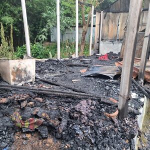 Couple escapes arson attack after home locked from outside in Tangail