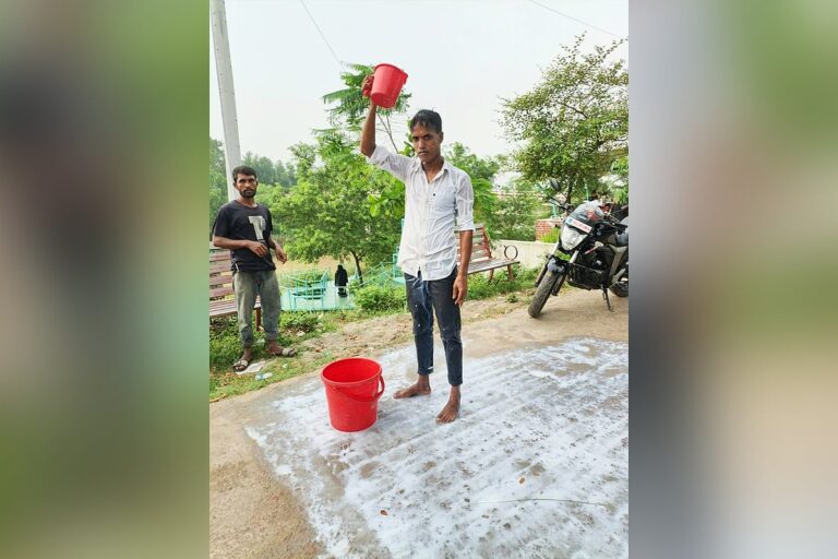 Jilted Man Bathes in Milk to Symbolically End Past Relationship in Joypurhat