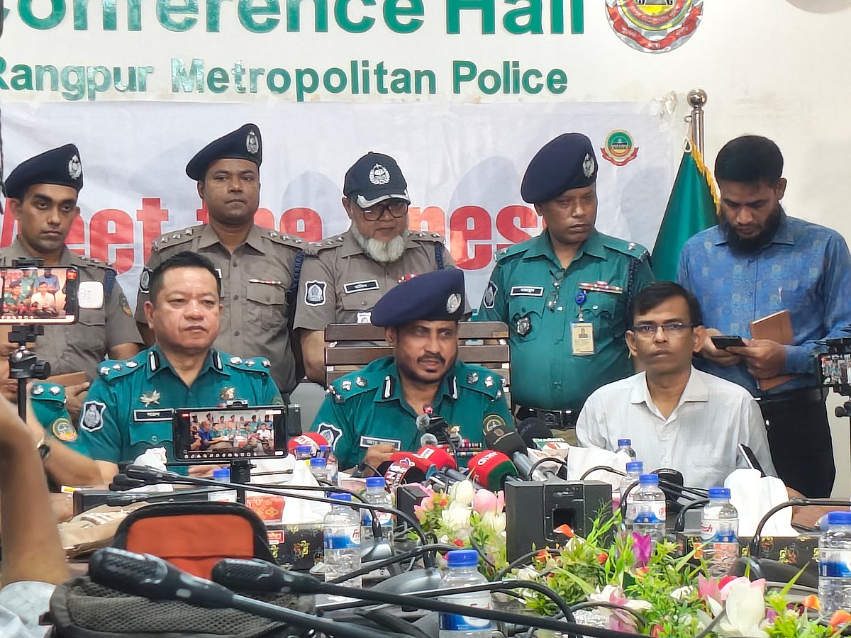 Rangpur police disclose chilling details of quadruple murder by two youths following drug use and land dispute