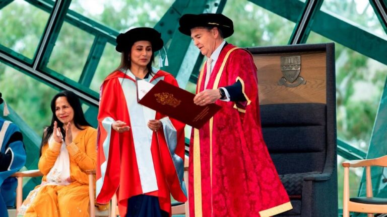 Bollywood Actress Rani Mukerji Receives Honorary Doctorate from La Trobe University