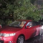 Fallen tree damages three cars in Dhaka Dhanmondi area during heavy rain