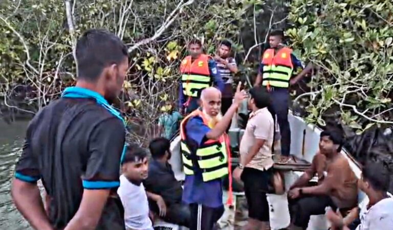 Nine tourists rescued after engine boat sinks in Khulna river estuary