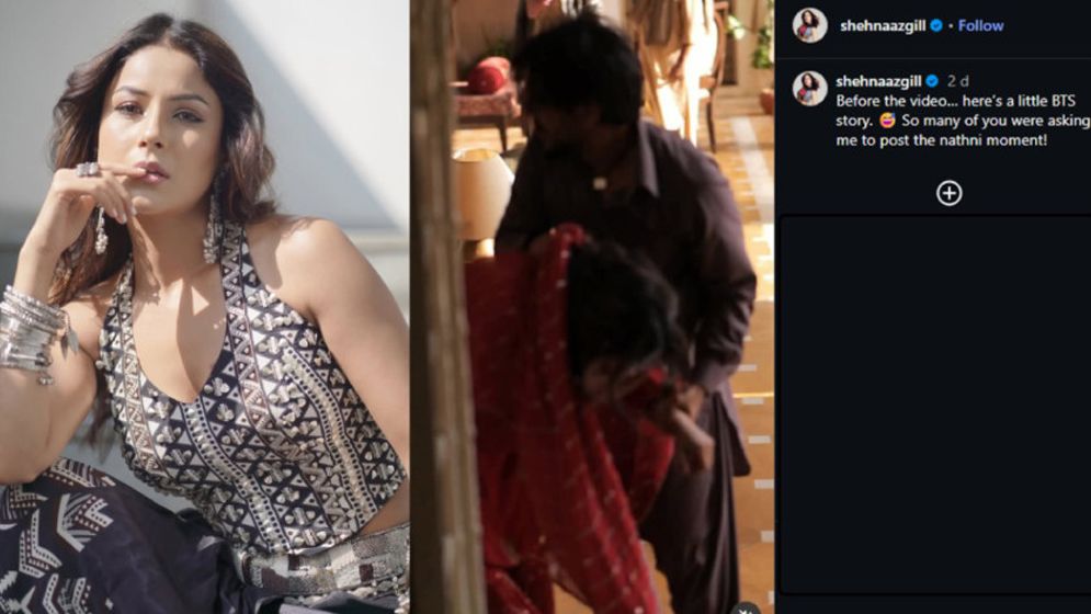 Indian actress Shehnaaz Gill swallows nose ring during film shoot accident