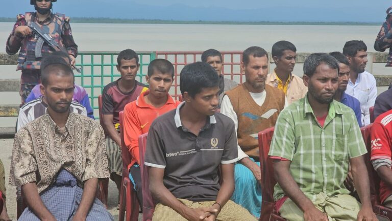 Twenty-four Bangladeshi fishermen return home after eight months in Arakan Army captivity