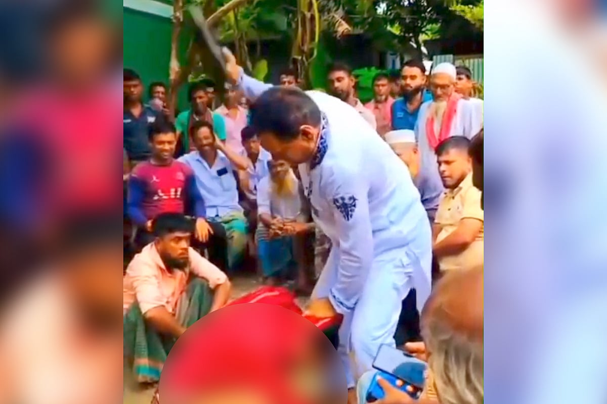 Comilla Union Parishad Chairman faces backlash for publicly assaulting woman during village arbitration