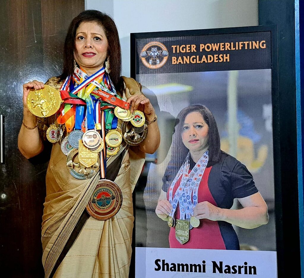 Fifty-four-year-old Bangladeshi housewife rises to international powerlifting success