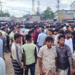 Customers block road in Coxs Bazar after Al-Arafah Islami Bank agent branch officials vanish with 100 million taka