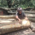 Visually impaired man defies adversity to support aging mother through manual labor