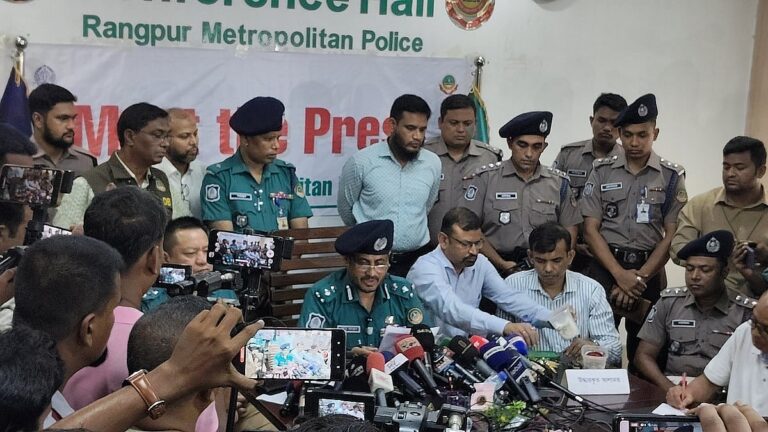Two suspects arrested for quadruple murder of former Rangpur school teacher and family