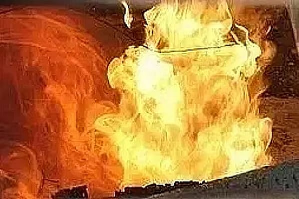 Fire breaks out at utility pole near Janata Tower in Karwan Bazar