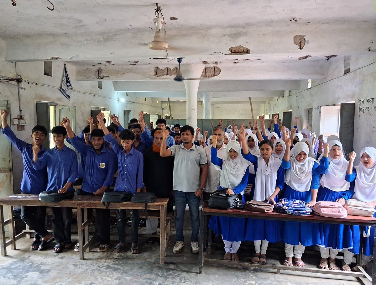 Student-led initiative Lal Sabuj Unnayan Sangha expands nationwide support for underprivileged children through micro-savings