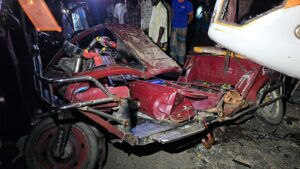 Four Killed and Four Injured in Collision Between Bus and Autorickshaw in Jamalpur