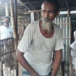 Chalk marks on concrete posts keep tab for tea vendor in Chapainawabganj landmark known as Mannur Mor