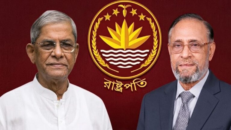 দেশের ২৩তম রাষ্ট্রপতি নির্বাচিত মির্জা ফখরুল ইসলাম আলমগীর