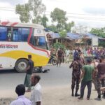 নওগাঁয় বাসের ধাক্কায় মোটরসাইকেল আরোহী নিহত
