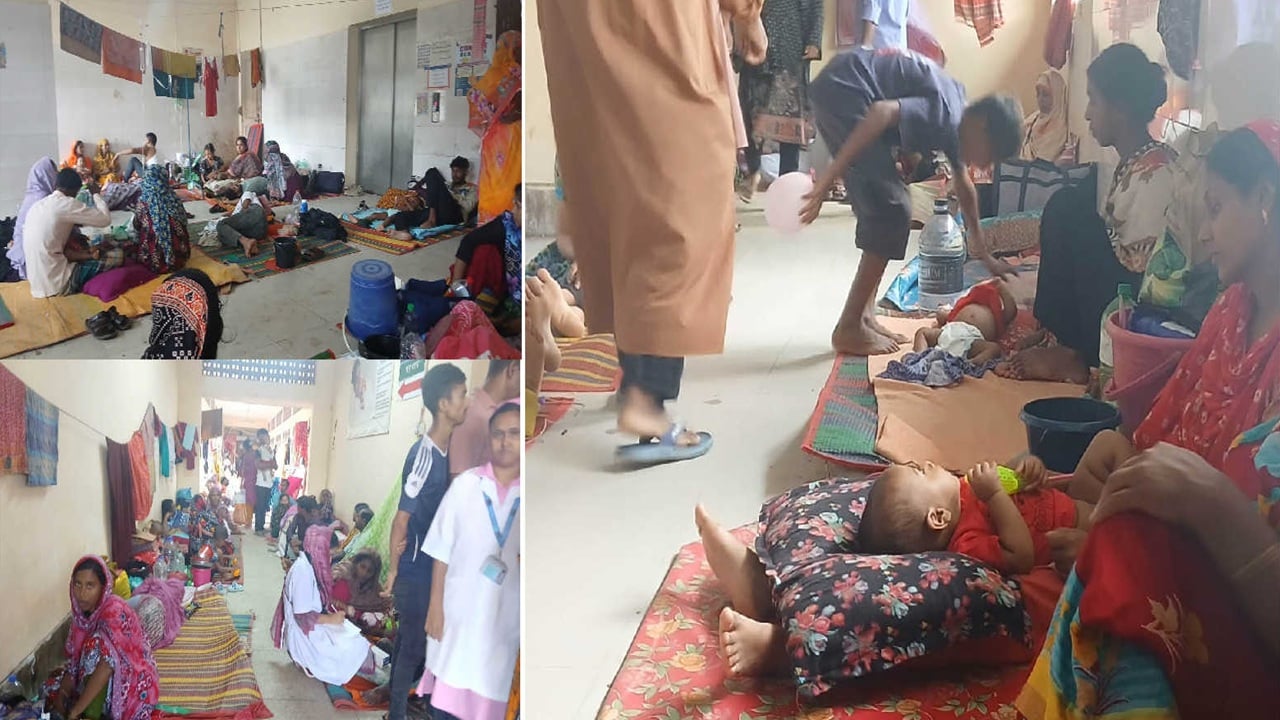 খুলনা মেডিকেল কলেজ হাসপাতালে শিশু ওয়ার্ডে শয্যাসংকটে চরম ভোগান্তি ও অক্সিজেন সংকট