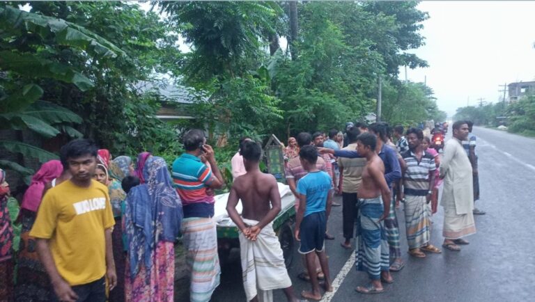 নাটোরের লালপুরে ত্রিমুখী সংঘর্ষে শ্রমিক নিহত আহত দুই