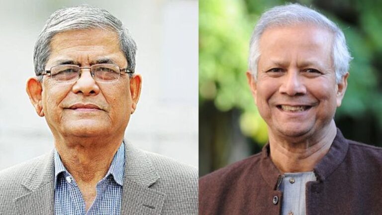 দেশের ২৩তম রাষ্ট্রপতি নির্বাচিত হওয়ায় মির্জা ফখরুলকে ড. ইউনূসের অভিনন্দন