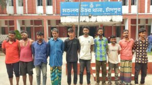 মতলব উত্তরে মাদকবিরোধী অভিযানে মাদক কারবারিসহ আটক ১০