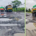 সংস্কারের ছয় মাসেই বেহাল মোংলা বন্দর সড়ক, কাজের মান নিয়ে জনমনে প্রশ্ন