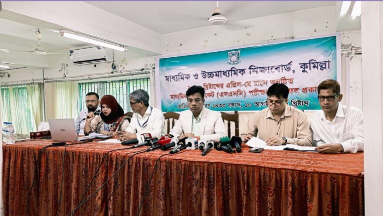 কুমিল্লা বোর্ডে এসএসসি পরীক্ষায় পাসের হার ৬৫ দশমিক ৪২ শতাংশ