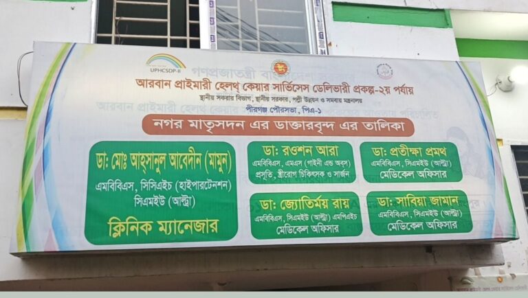 পীরগঞ্জে প্রসূতি ও নবজাতকের মৃত্যুতে নগর মাতৃসদন কেন্দ্র বন্ধ ঘোষণা