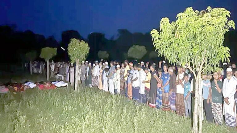 চাঁপাইনবাবগঞ্জে নদীতে ডুবে পাঁচ শিশুর মৃত্যু, পারিবারিক কবরস্থানে দাফন সম্পন্ন