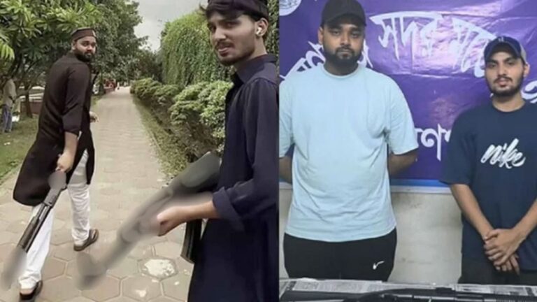 খেলনা বন্দুক নিয়ে জনমনে আতঙ্ক সৃষ্টি করায় নারায়ণগঞ্জে দুই তরুণ কারাগারে