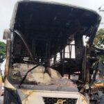 দাউদকান্দিতে চলন্ত বাসে অগ্নিকাণ্ড, অল্পের জন্য রক্ষা পেলেন যাত্রীরা