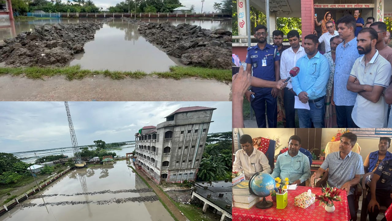 মোংলায় রাতের আঁধারে স্কুলের খেলার মাঠ খুঁড়ে ড্রেন নির্মাণ জনমনে ক্ষোভ