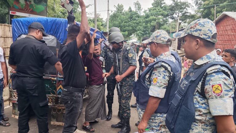 উখিয়ার রোহিঙ্গা ক্যাম্পে এপিবিএনের অভিযানে ১৬৬ অপরাধী গ্রেপ্তার ও ১৩ জন উদ্ধার