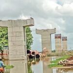 অষ্টগ্রামে মেঘনা নদীর ওপর নির্মাণাধীন সেতু প্রকল্পের কাজ থমকে, দুর্ভোগে হাওড়বাসী