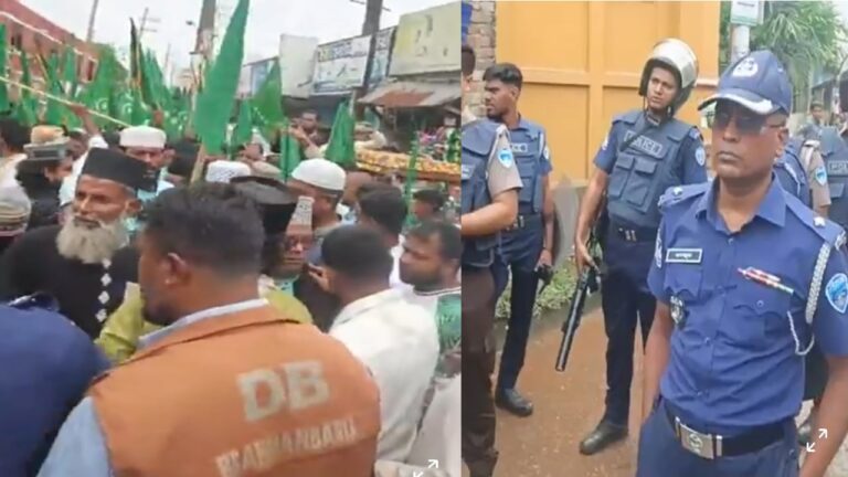 সরাইলে ঈদে মিলাদুন্নবীর র‍্যালিতে পুলিশের বাধার ঘটনায় মুসল্লিদের ক্ষোভ