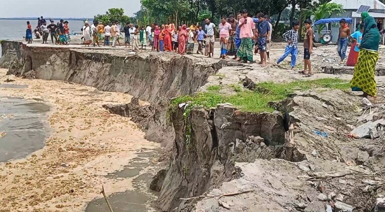 যমুনার তীব্র ভাঙনে দিশেহারা সিরাজগঞ্জের কাজীপুরের নদীপাড়ের মানুষ
