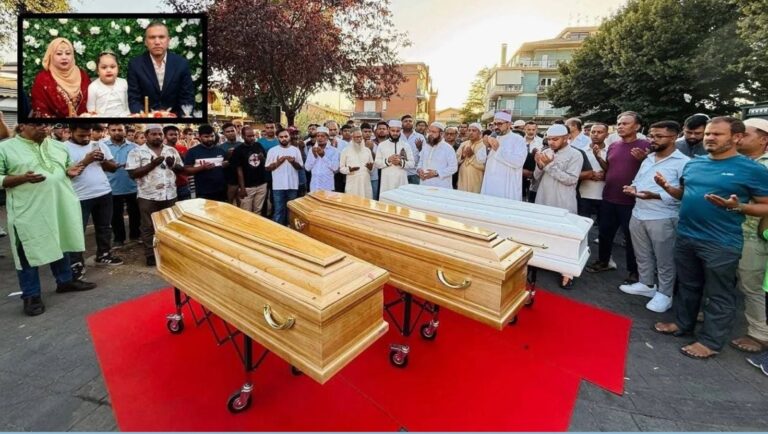 ইতালিতে নৃশংস হত্যাকাণ্ডের শিকার নোয়াখালীর একই পরিবারের তিনজনের মরদেহ দেশে প্রত্যাবর্তন