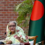 হাসিনার ভার্চুয়াল বক্তব্য নিয়ে দায় এড়াল ভারত, বাংলাদেশে সম্প্রচারে নিষেধাজ্ঞা