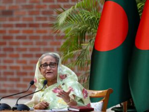 হাসিনার ভার্চুয়াল বক্তব্য নিয়ে দায় এড়াল ভারত, বাংলাদেশে সম্প্রচারে নিষেধাজ্ঞা