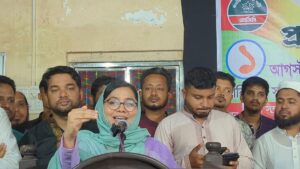 NCP leader Mahmuda Mitu calls for vigilance against Awami League resurgence as party marks July uprising anniversary