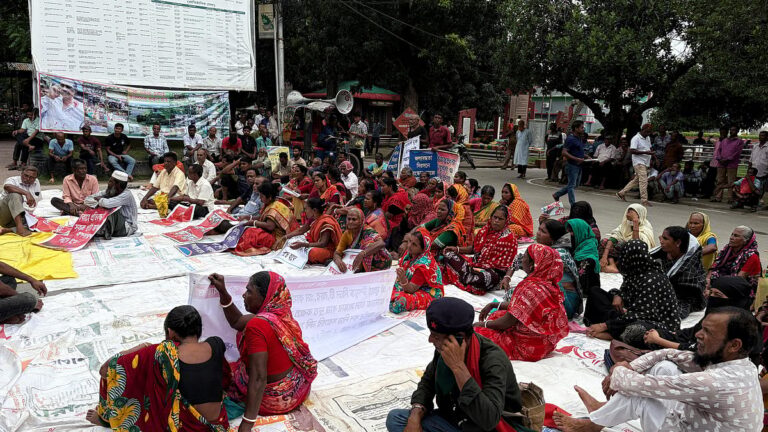 Protesters rally in Jessore demanding urgent flood relief and river management reforms