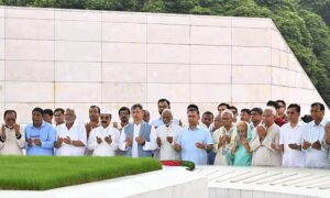 Prime Minister Tarique Rahman pays tribute at Ziaur Rahman and Khaleda Zia graves to mark BNP 48th anniversary