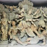 Satkhira artisans craft unique Durga idol using matchsticks and silk thread