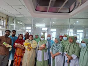 Tea stall owner struggles to support quadruplets born prematurely in Rajshahi