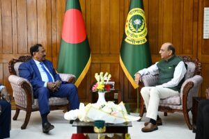 Speaker Hafiz Uddin Ahmad Advocates for People-Centric Bangladesh-India Relations During Meeting with Indian High Commissioner